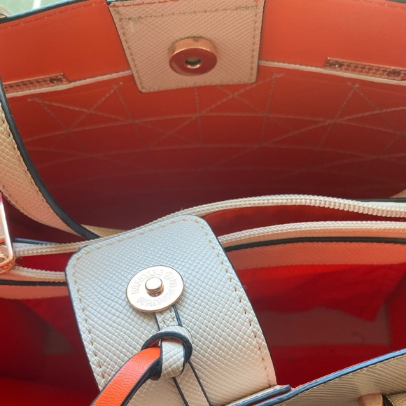 Aldo Cream and Orange Purse - Picture 2 of 5